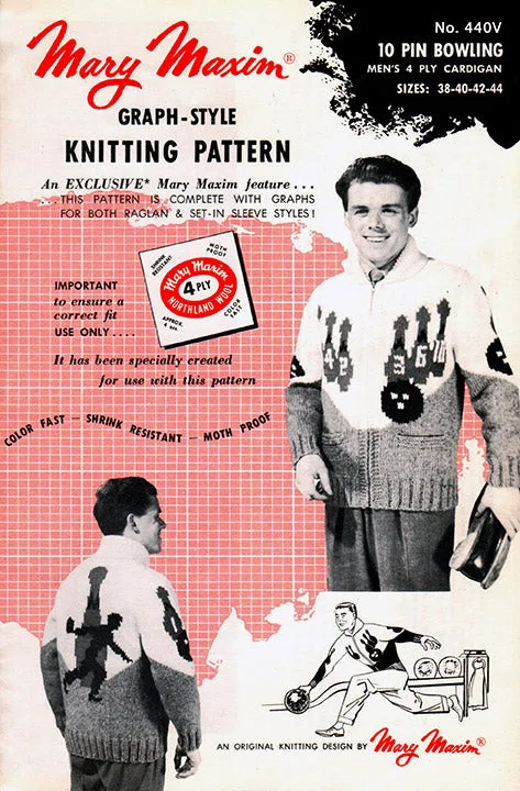 10 Pin Bowling Cardigan Pattern