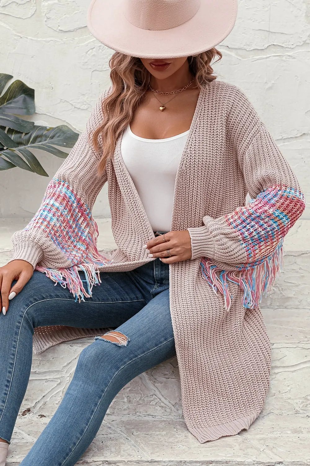 3 Fringe Sleeve Cardigans