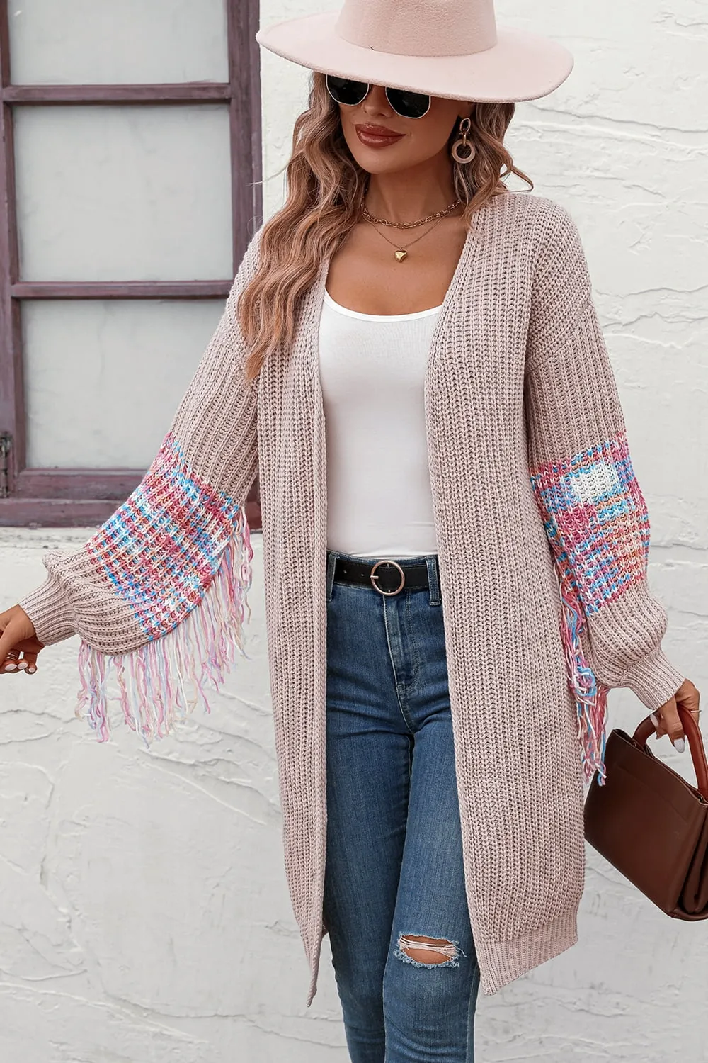 3 Fringe Sleeve Cardigans