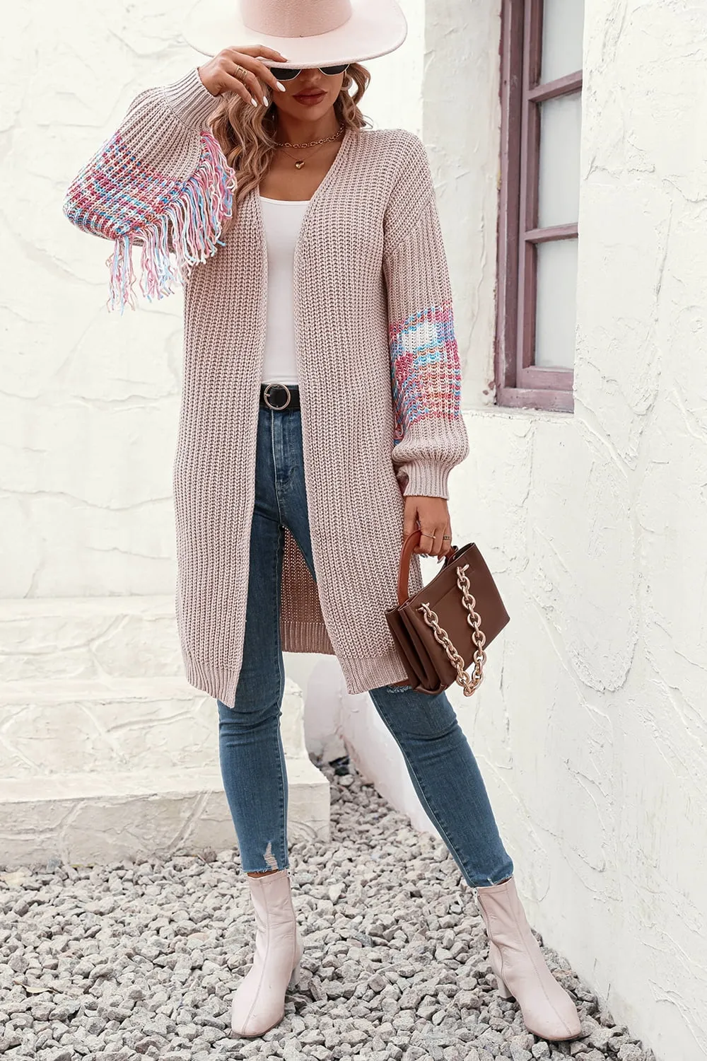 3 Fringe Sleeve Cardigans