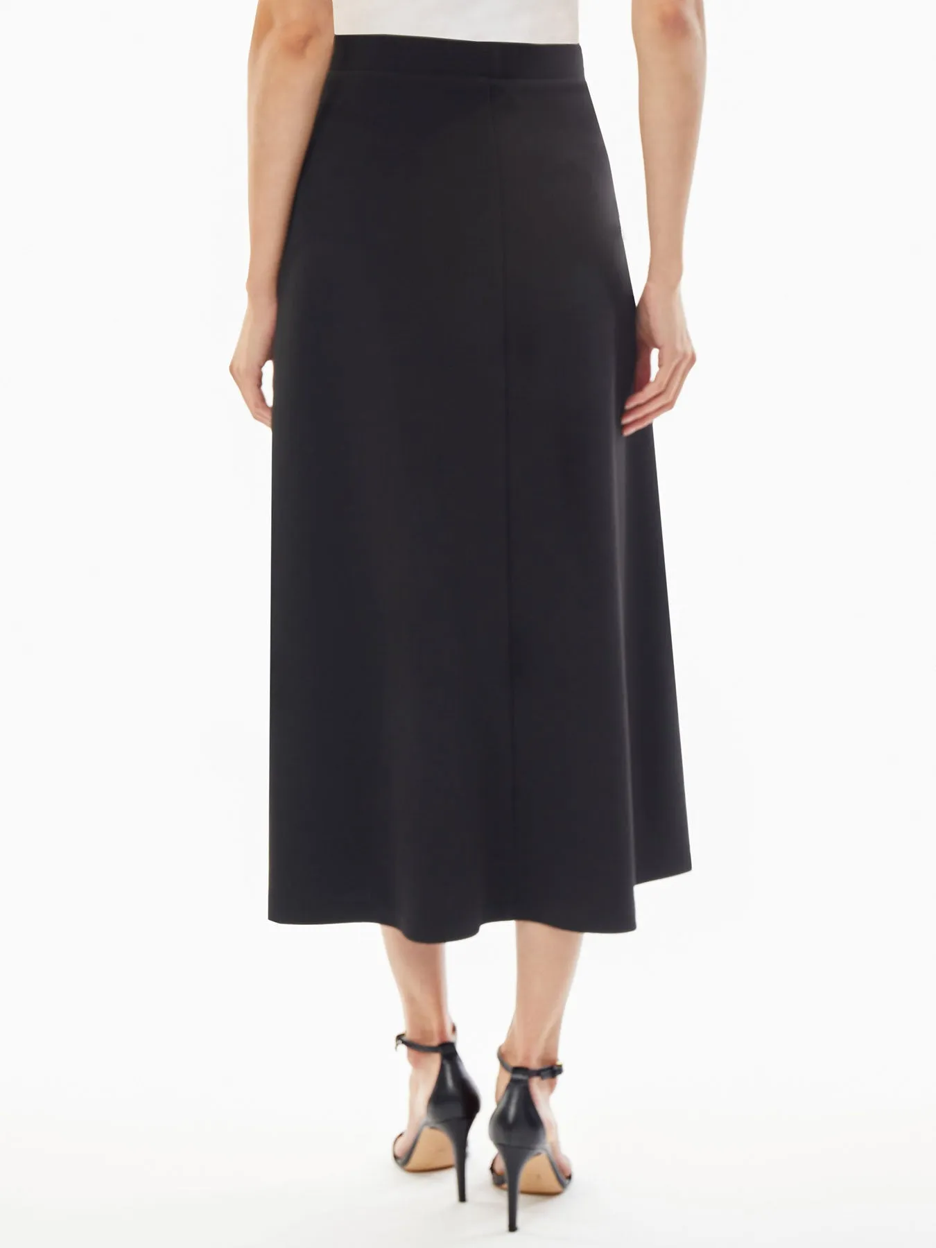 A-Line Jersey Knit Maxi Skirt