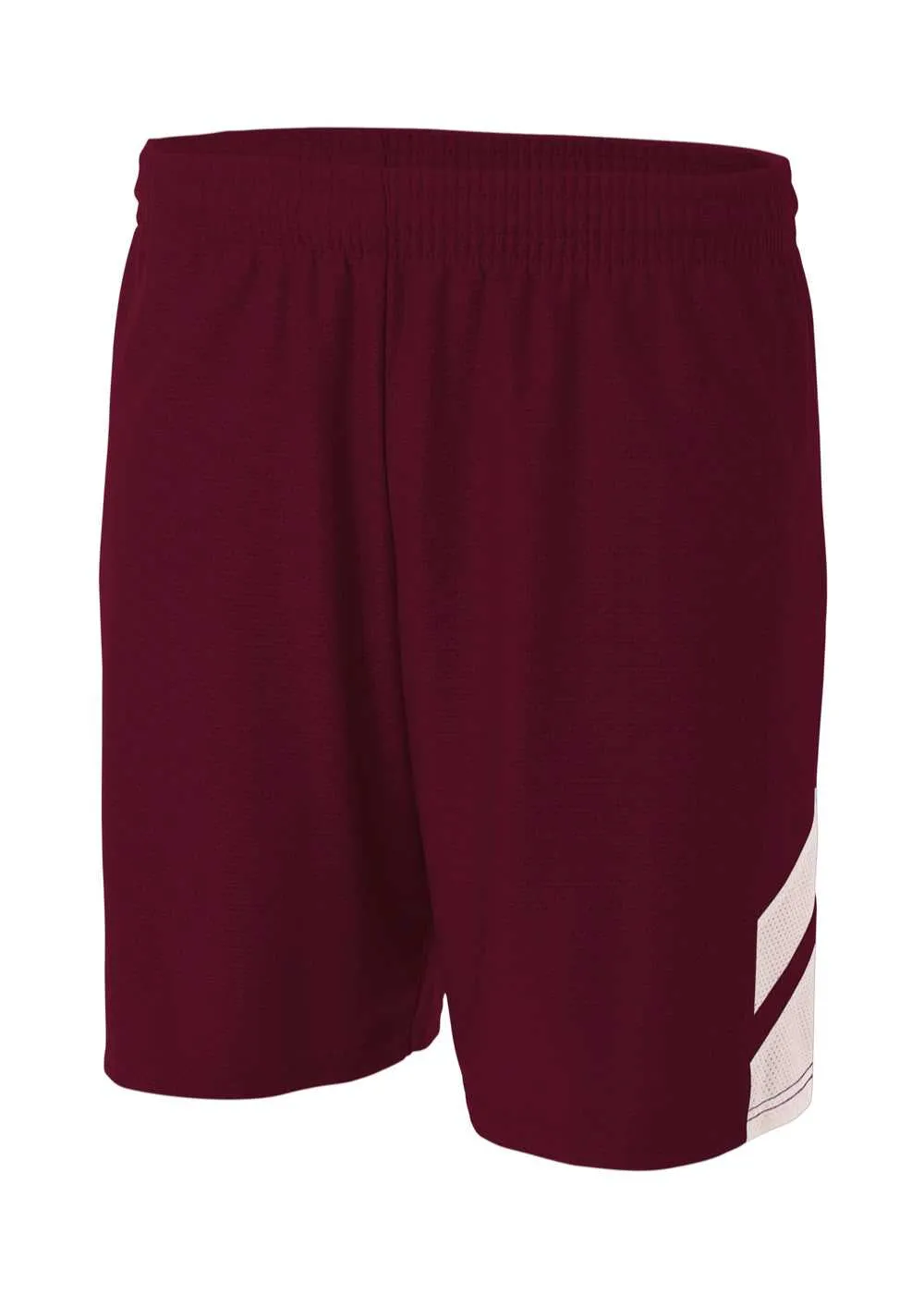 A4 NB5178 Fast Break Youth Short - Maroon White