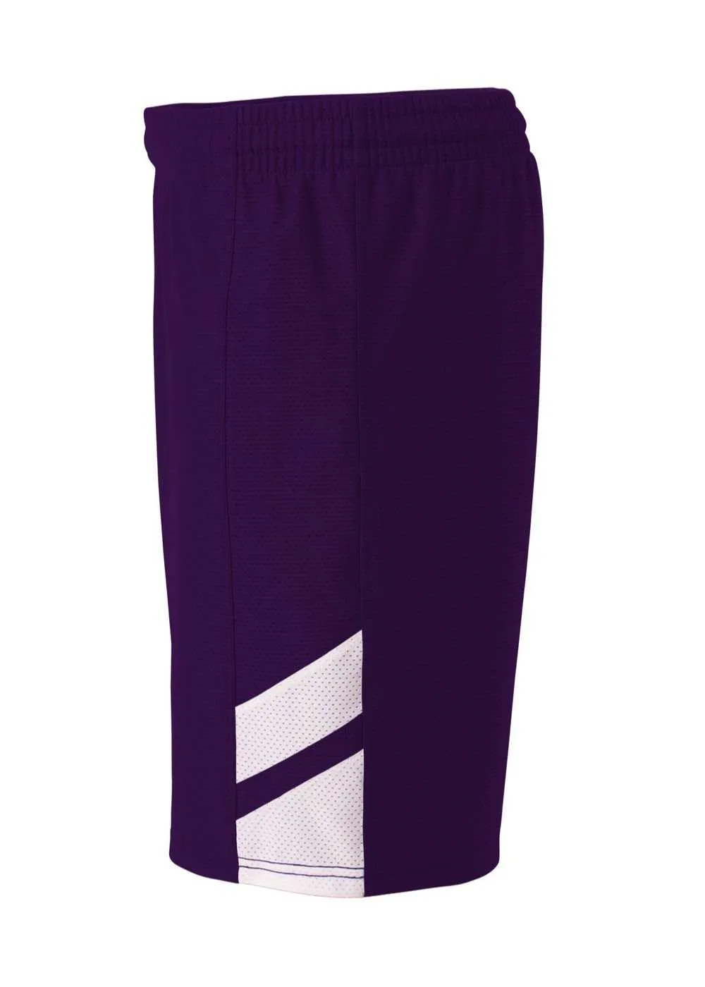 A4 NB5178 Fast Break Youth Short - Purple White