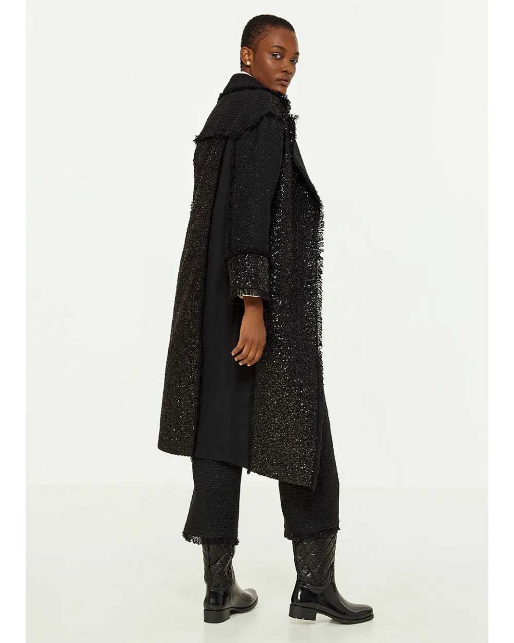 Access Long Sequin Coat