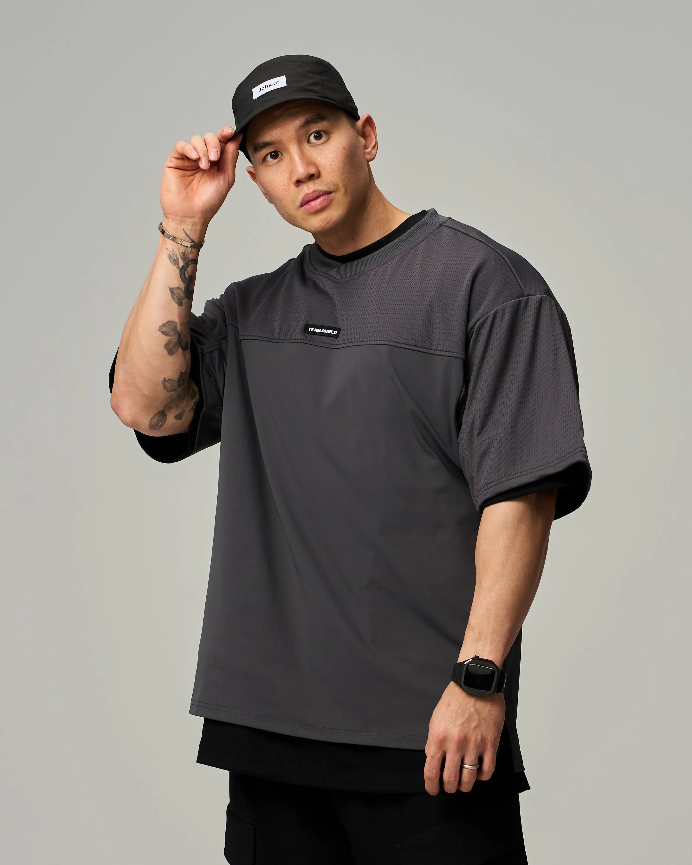 Adapt Mesh Splice Oversized Jersey