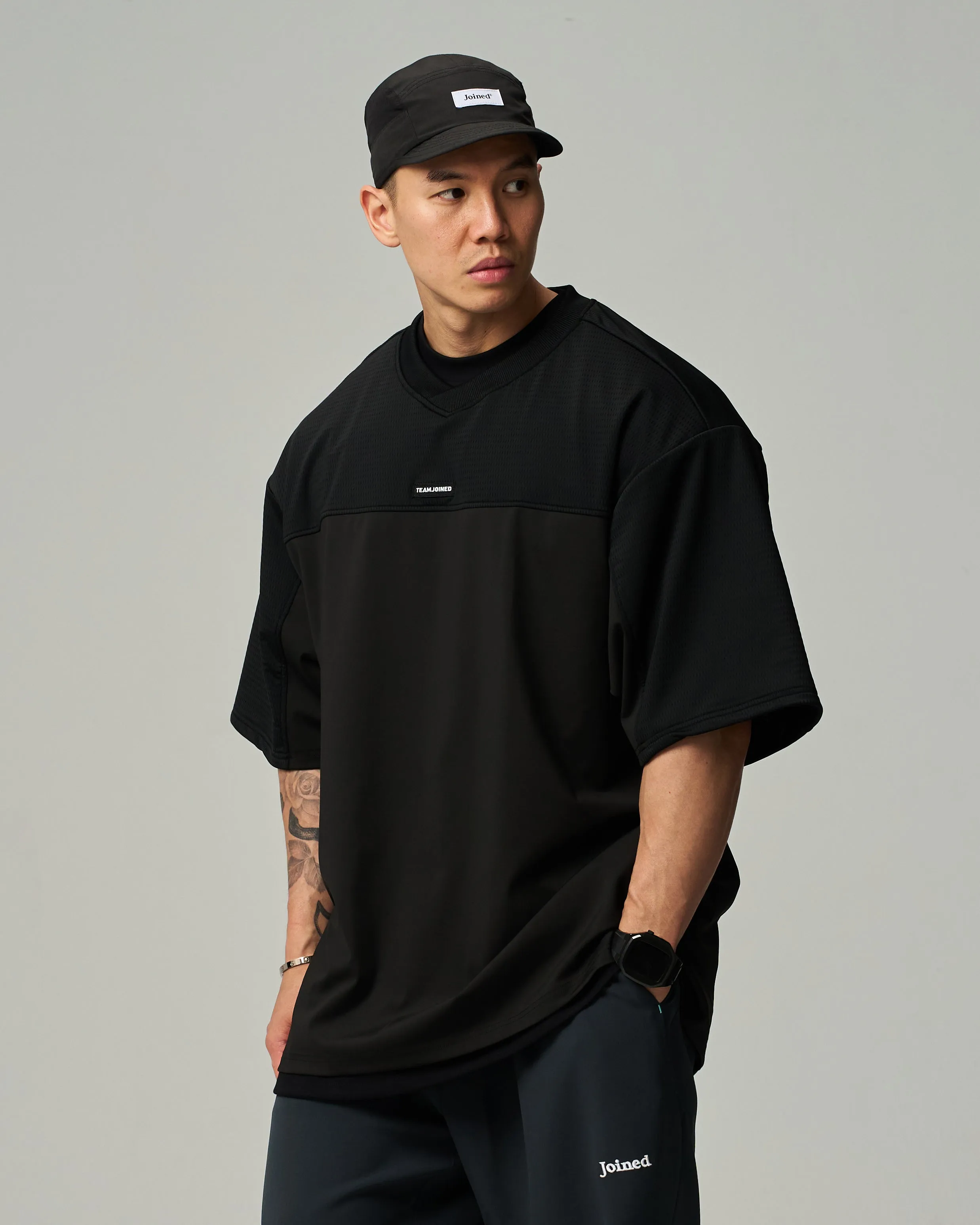 Adapt Mesh Splice Oversized Jersey