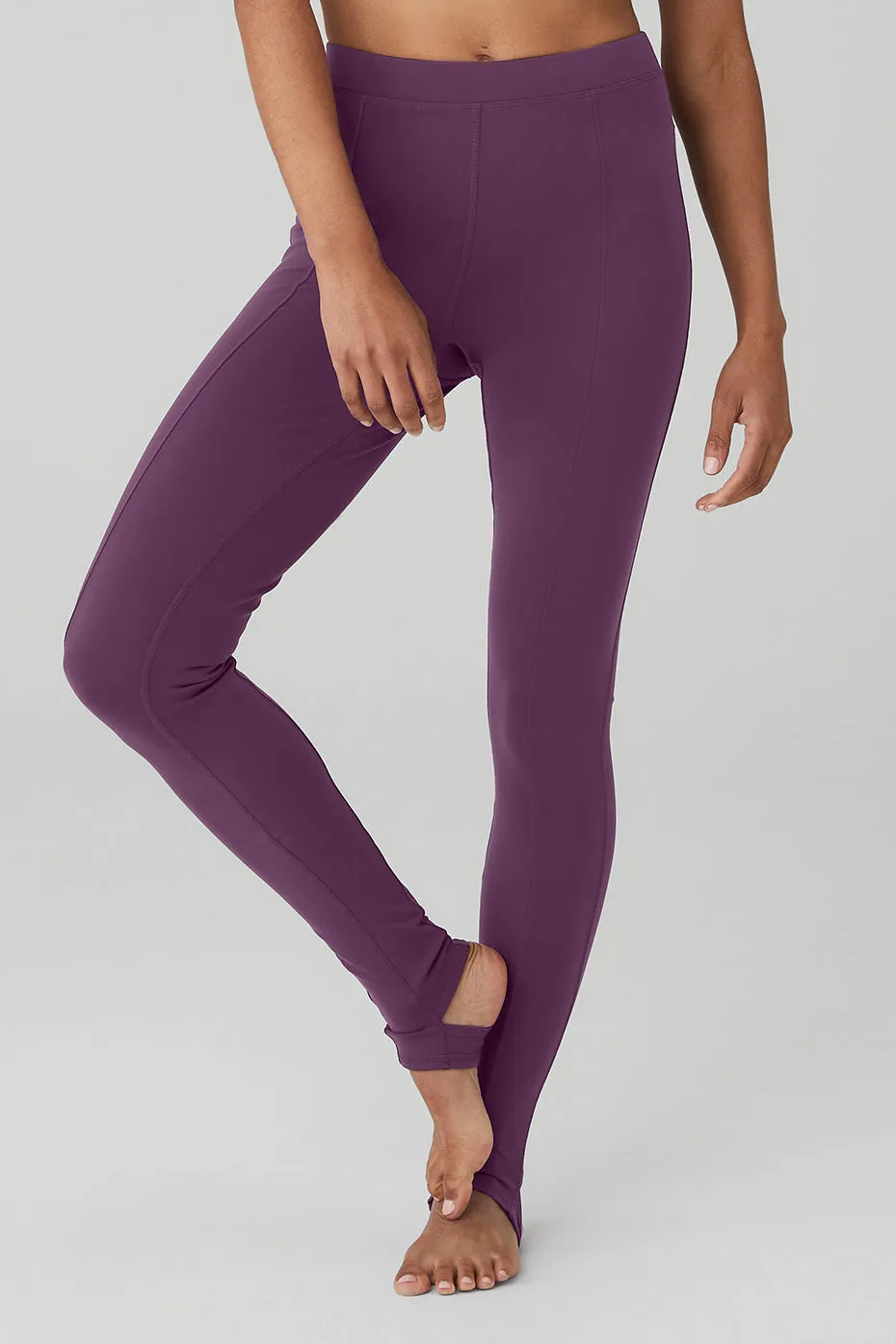 Airbrush High-Waist Enso Legging - Dark Plum