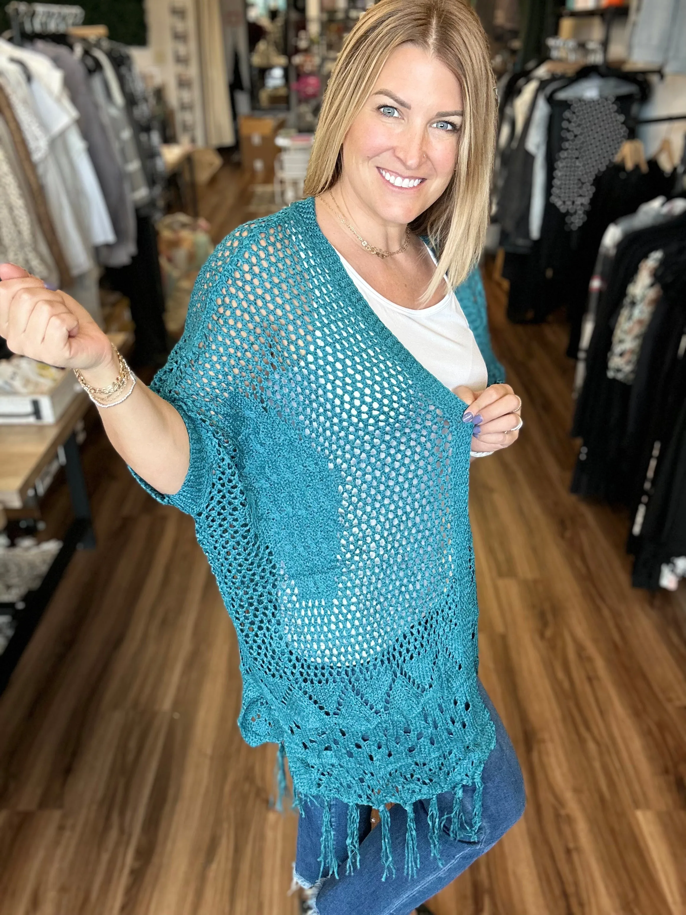 Amanda - Crocheted Cardigan