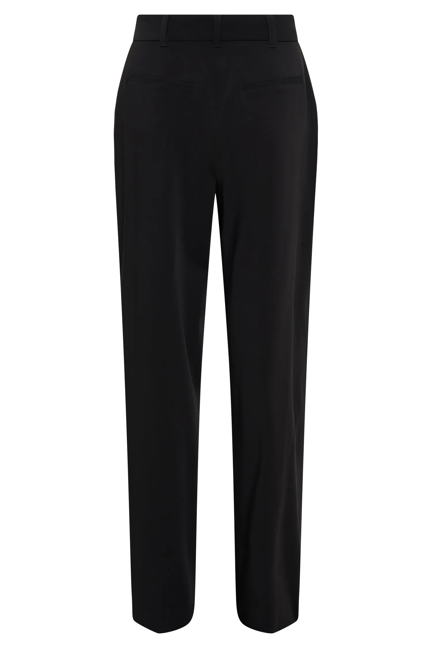 Amelie Suiting Straight Leg Pants - Black