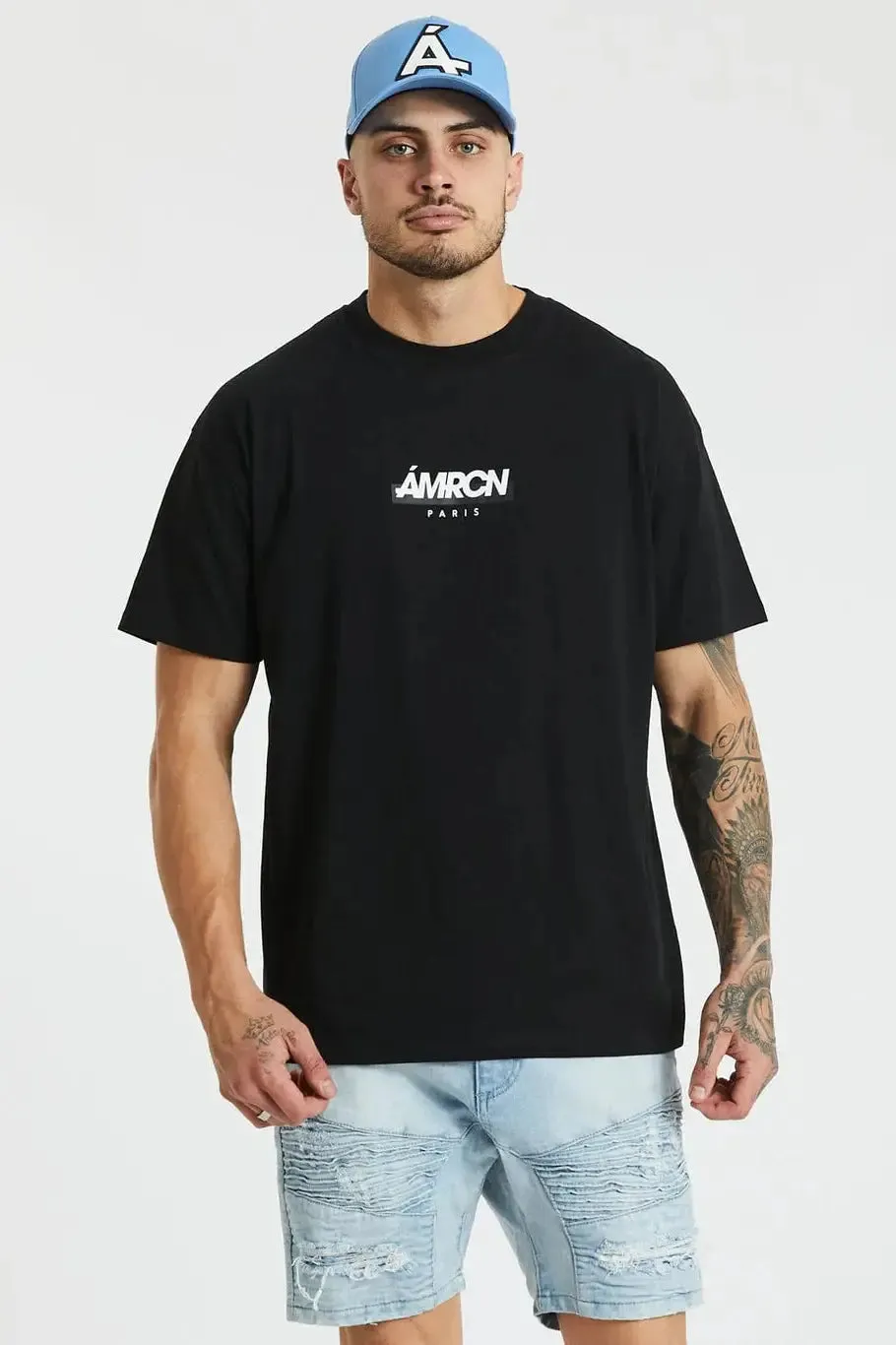 Americain harbour oversized tee - jet black