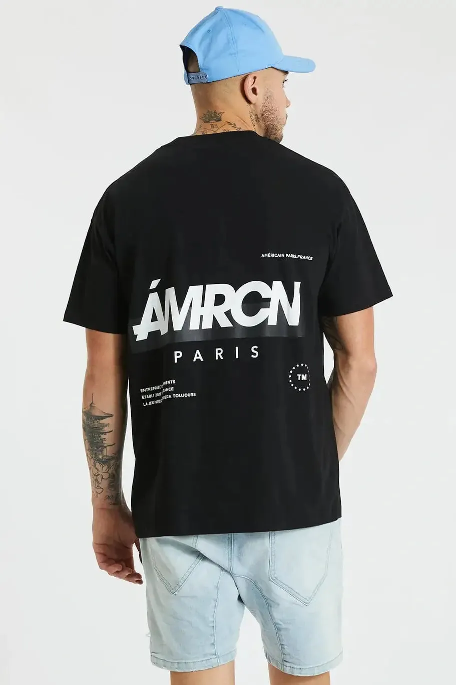 Americain harbour oversized tee - jet black