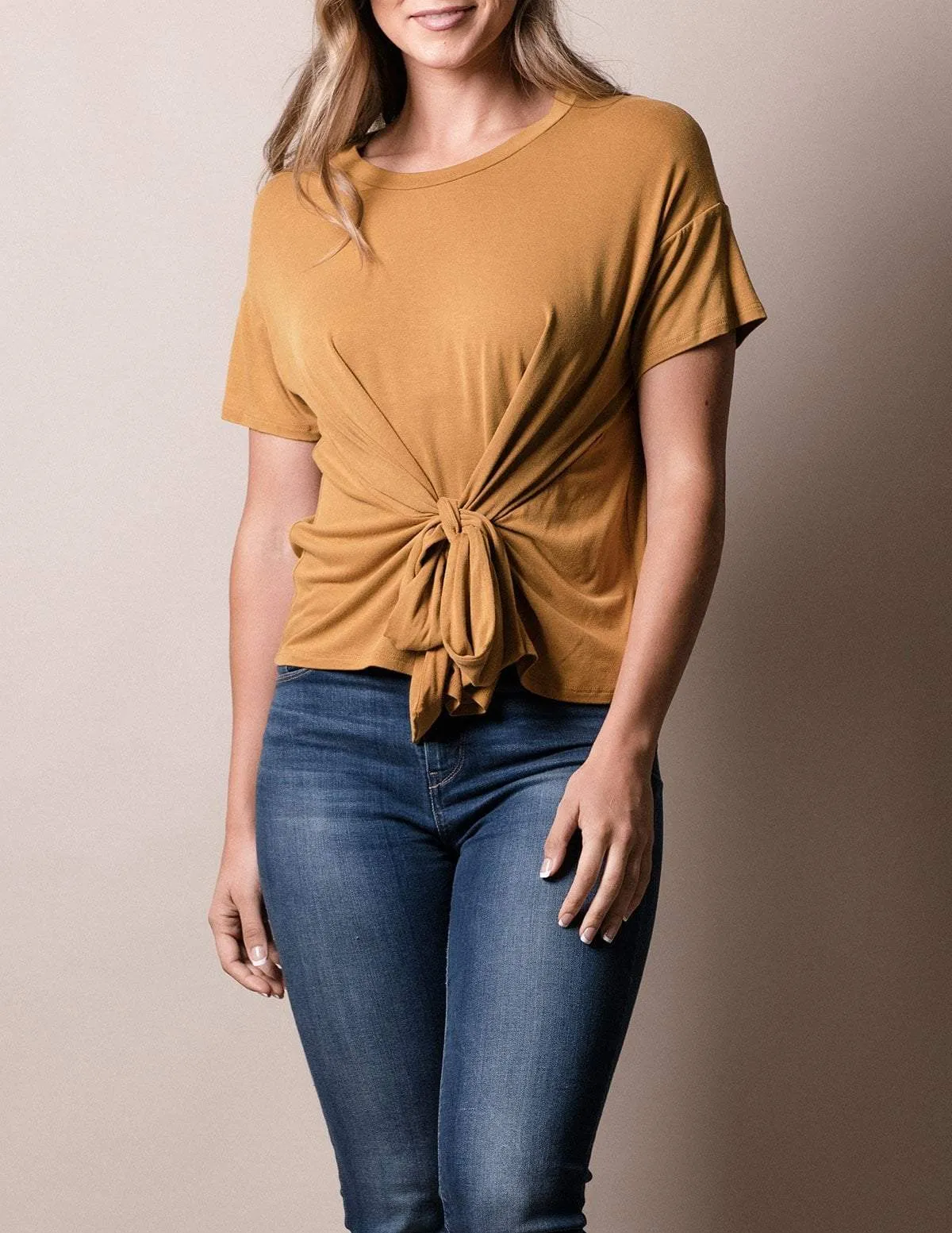 Amrita Tie-Front Tee