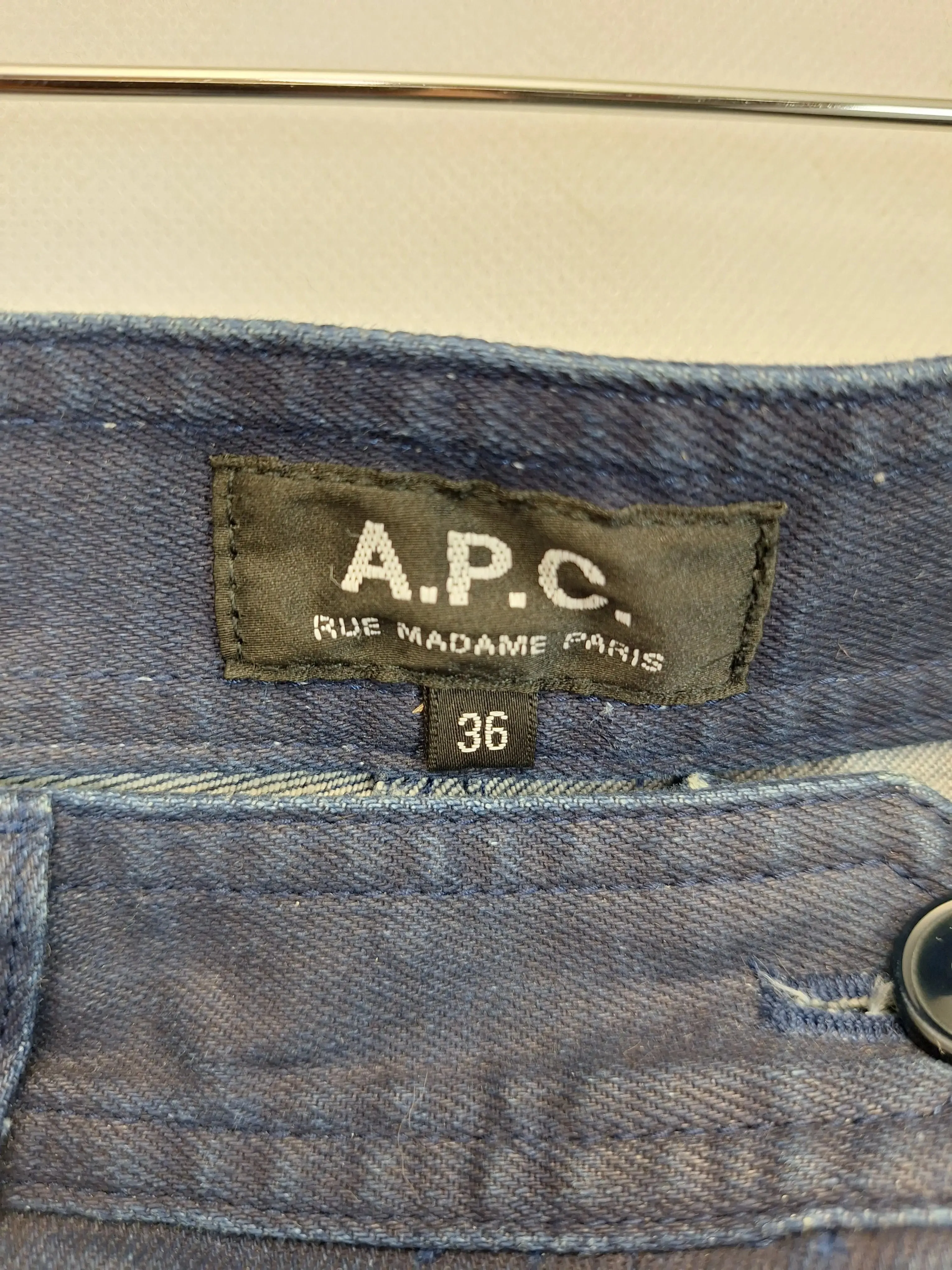 A.P.C Stretch A-line Mini Skirt Size 8