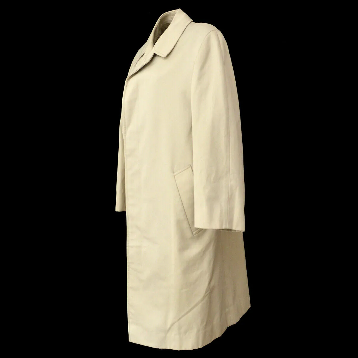 Aquascutum One Panel Sleeves Trench Coat Jacket Beige 02021