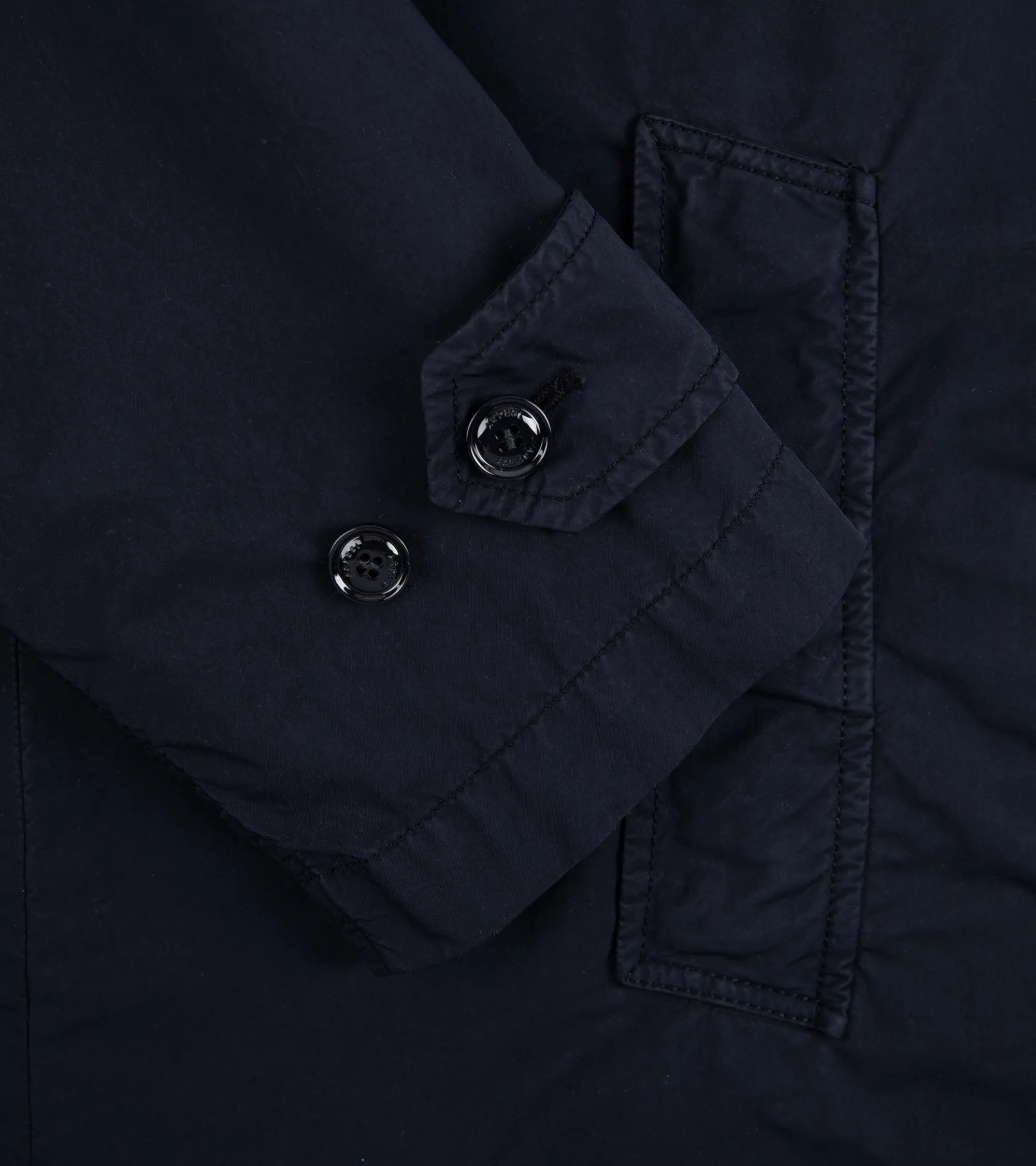 Aspesi Vodka Long Padded Coat: Navy