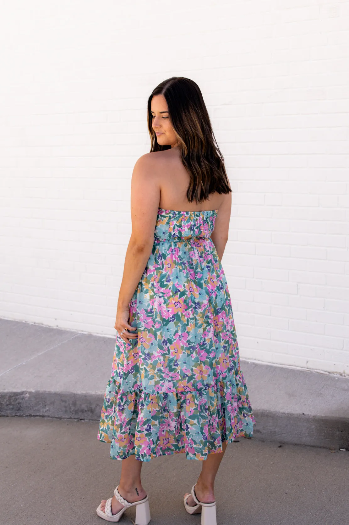 Athena Floral Midi Dress | Multi Floral