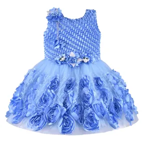 Baby Girls Flower Designed Frock Dress