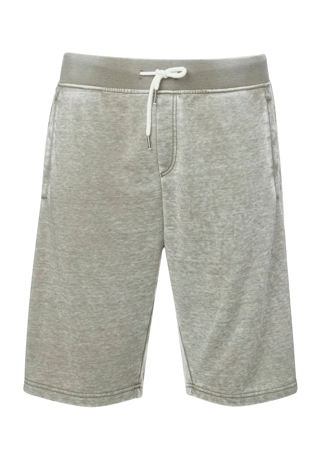 Baran Men's Burnout Sweatshorts in Light Army Green - BM23912