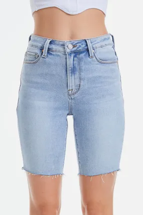 BAYEAS Mid Rise Stretch Denim Shorts