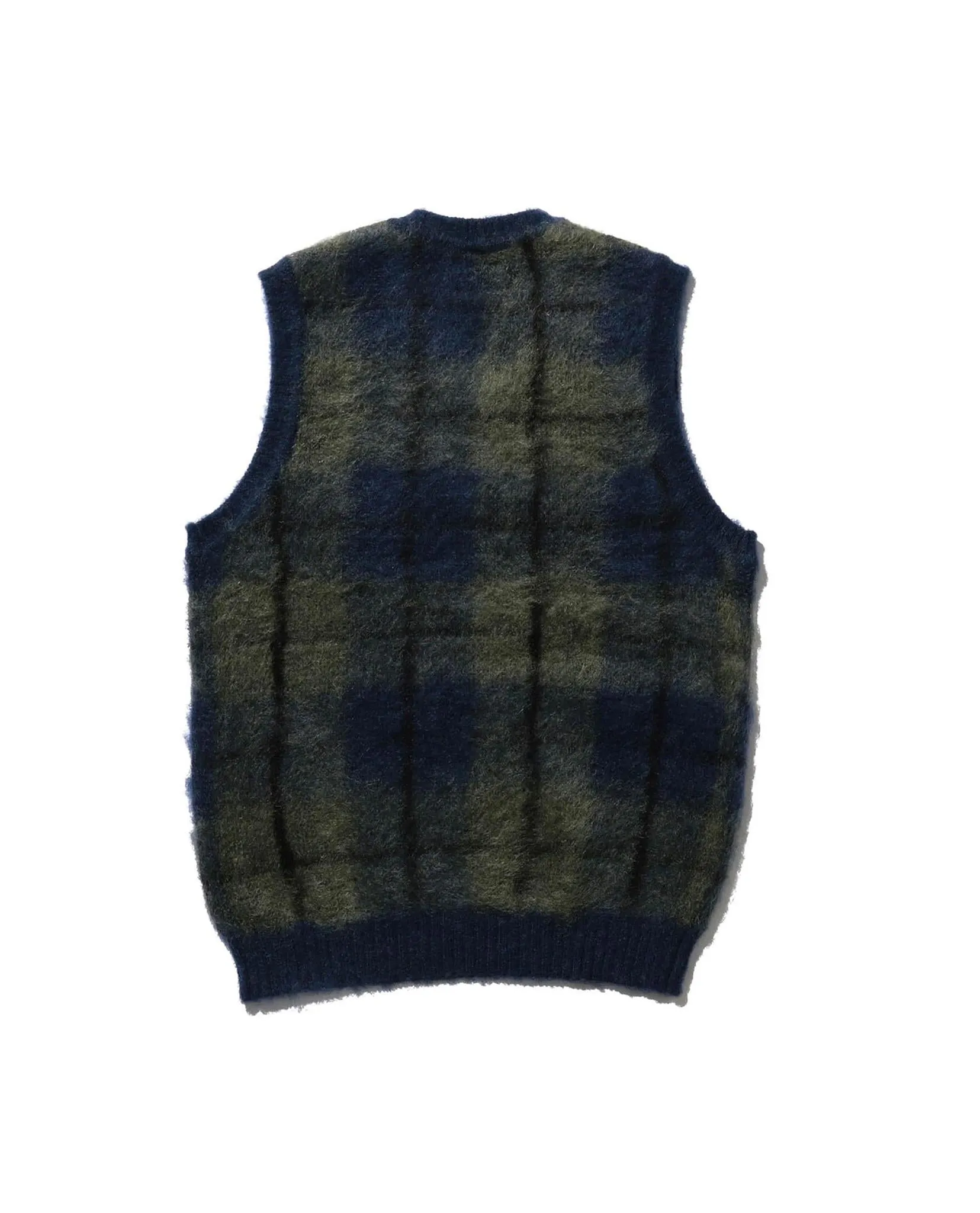 Beams Plus Check Vest Mohair