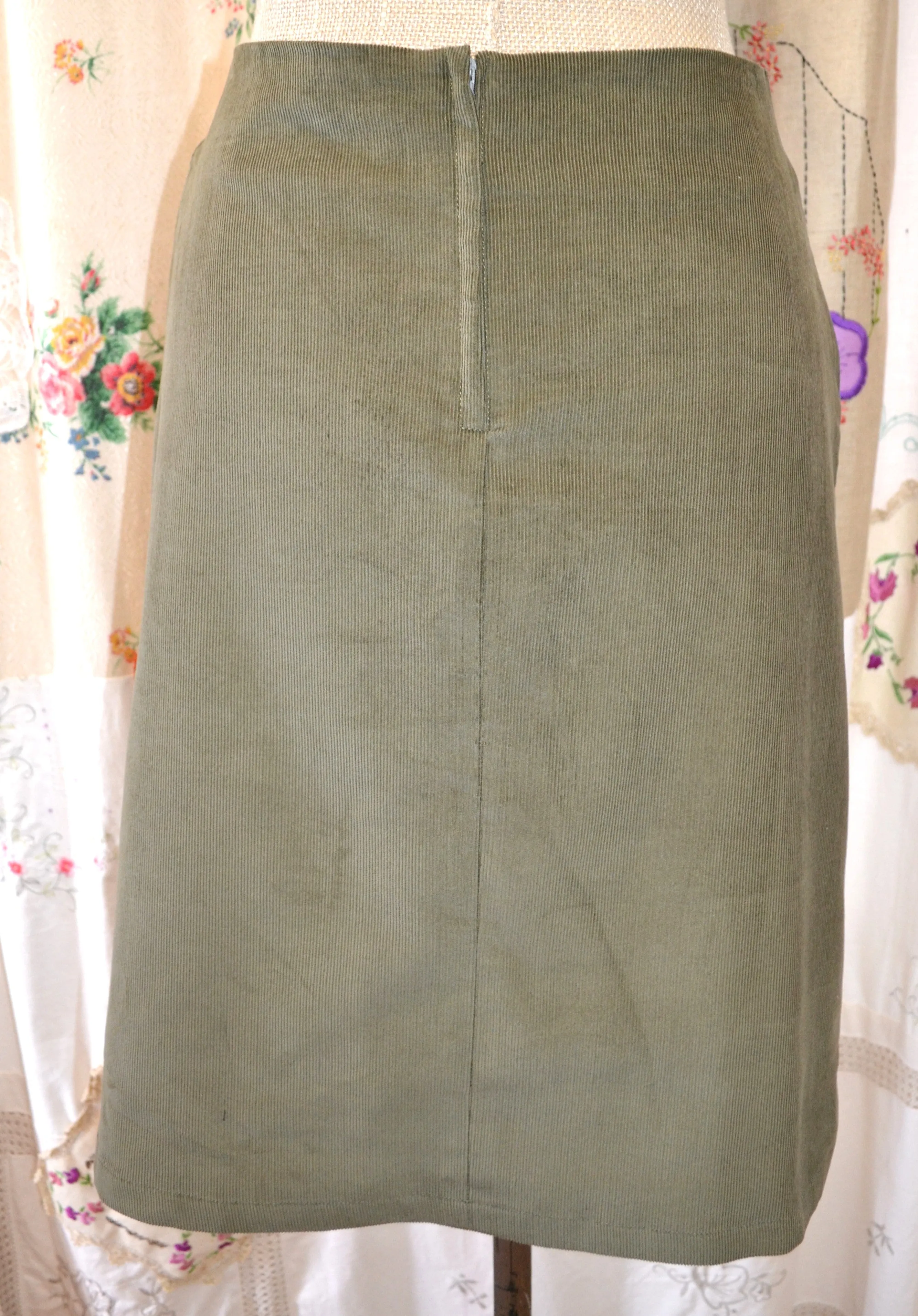 Berserk Khaki  cord pocket skirt with lining