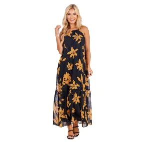 Black Floral Cali Dress