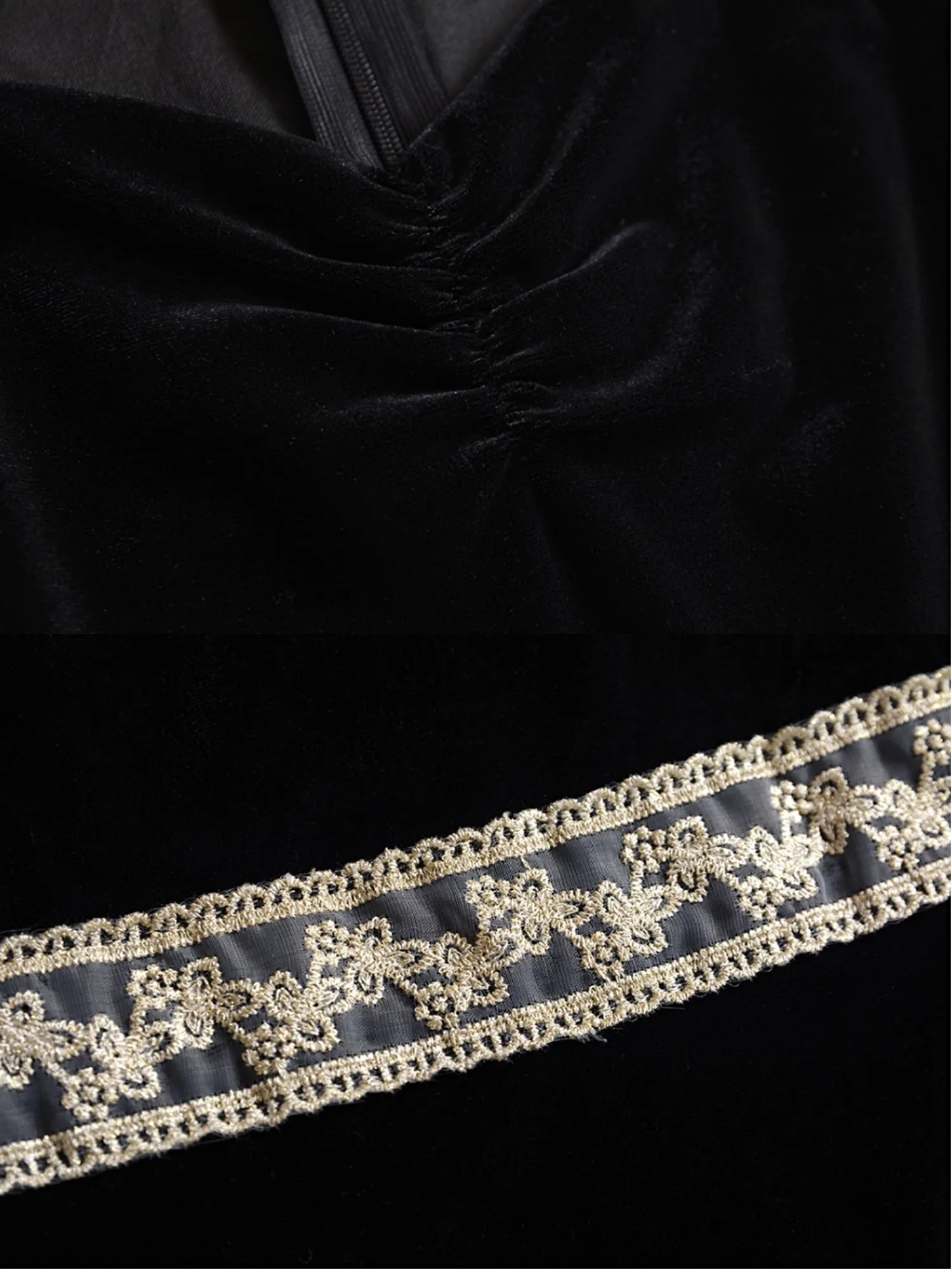 Black Velvet Tudor Princess Dress