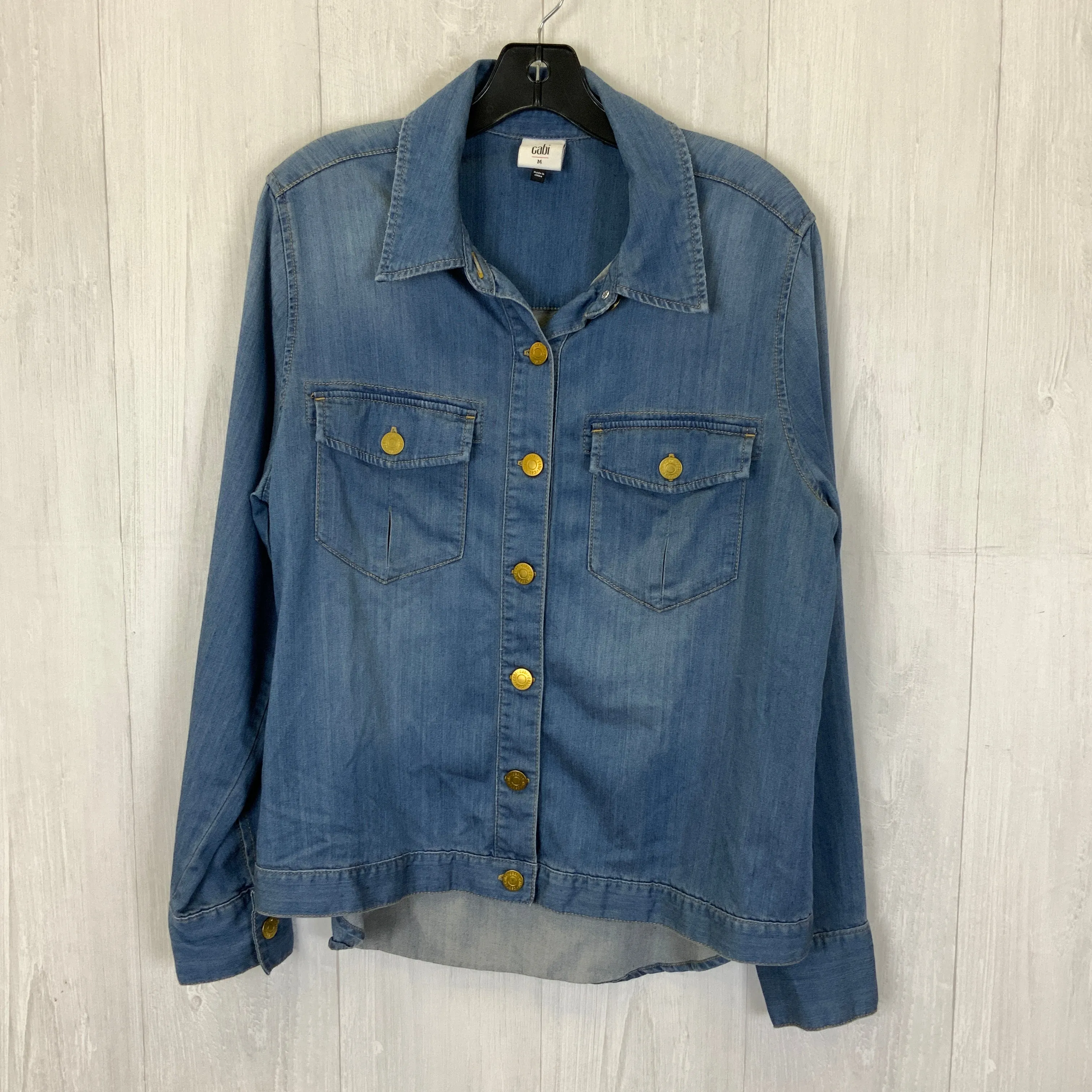 Blue Denim Jacket Shirt Cabi, Size M