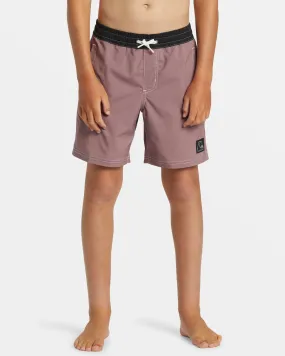 Boys 8-16 Original Straight Leg Volley 15" Elastic Waist Shorts - Grape Shake