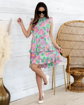 Bridget Floral Ruffle Dress