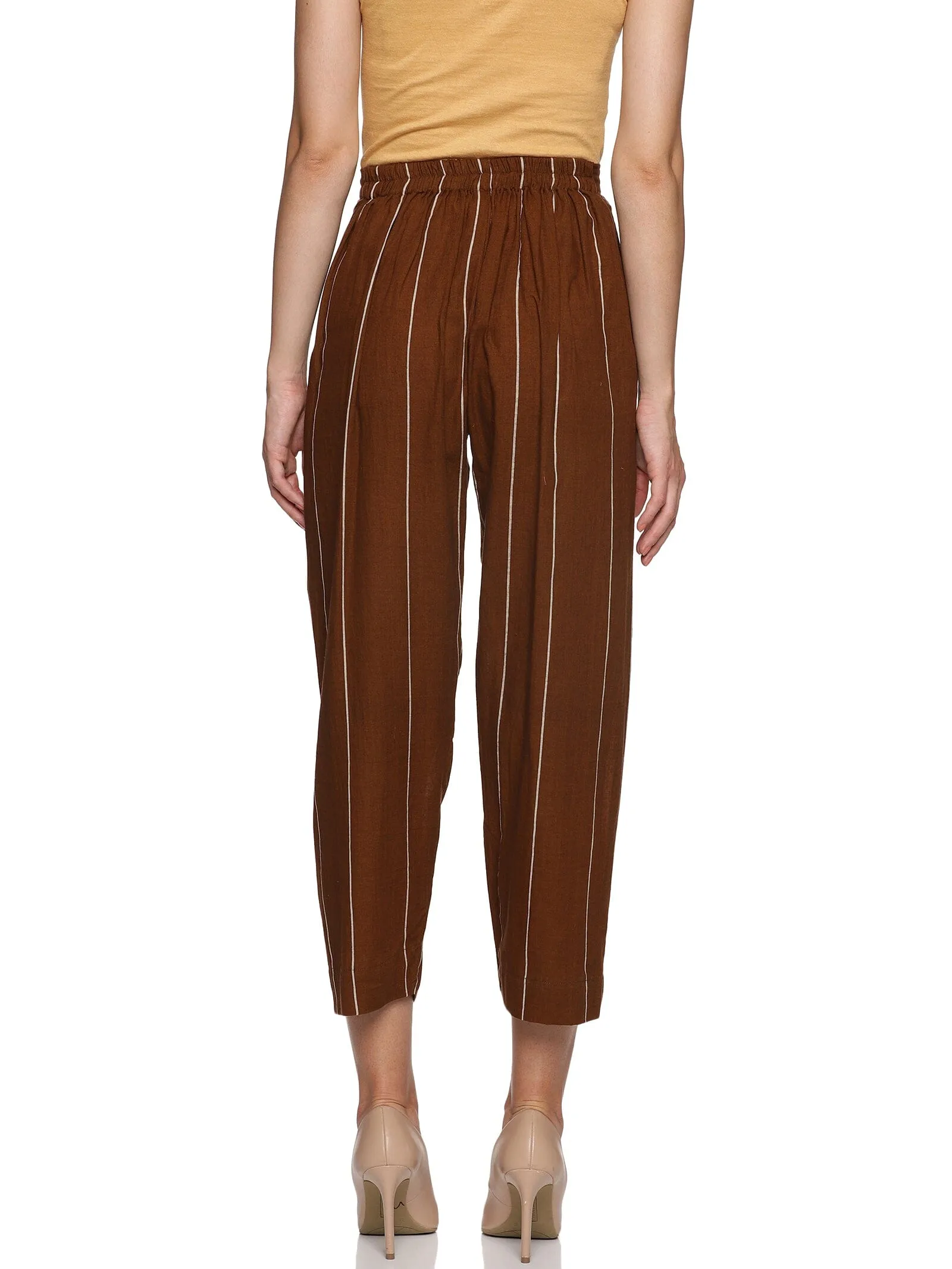 Brown handloom trouser