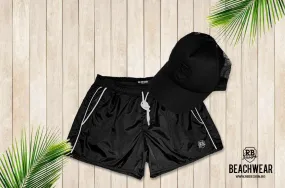 Bundle Black Mens Swimming Shorts   Black Hat BW01BH