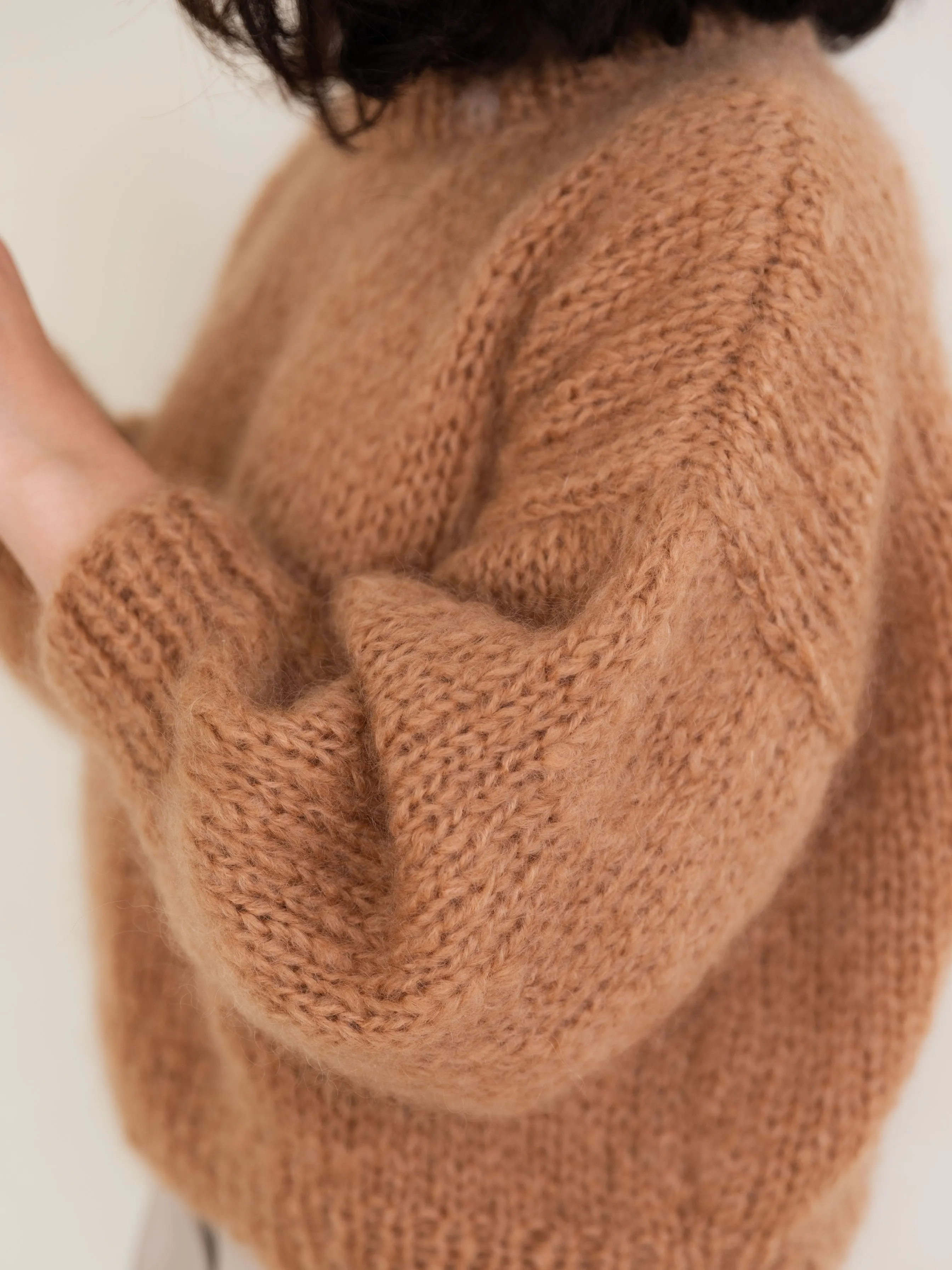 Camel Mohair and Organic Wool Sweater