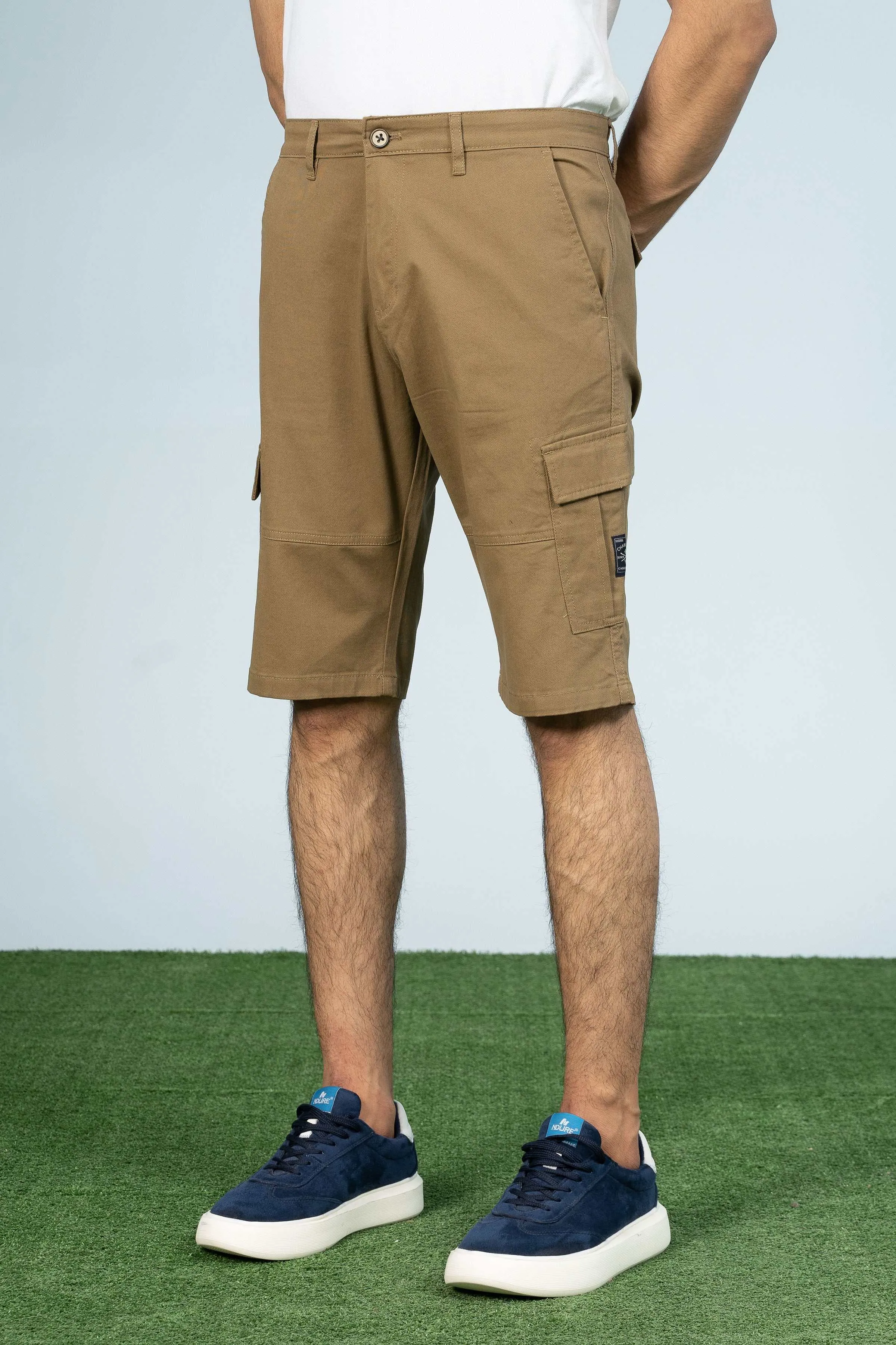 CARGO REGULAR FIT SHORTS KHAKI