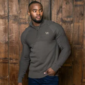 Ceres Quarter Zip Pullover Knit Fatigue