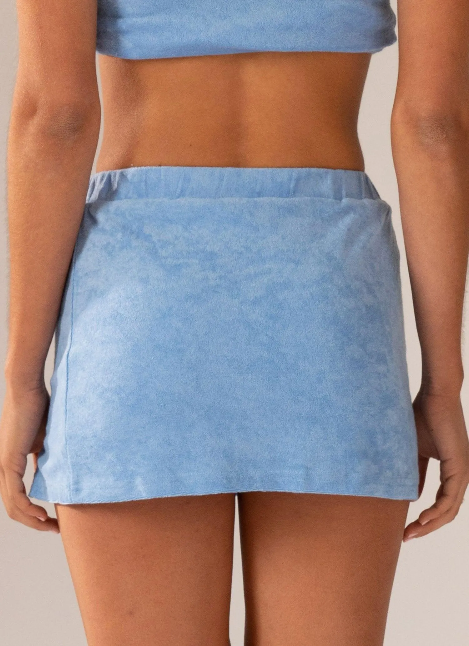 Changing Seasons Terry Skirt - Ocean Blue