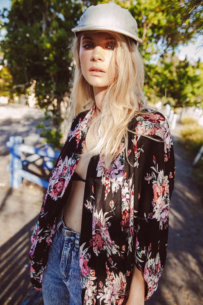 Chiffon Floral Cardigan