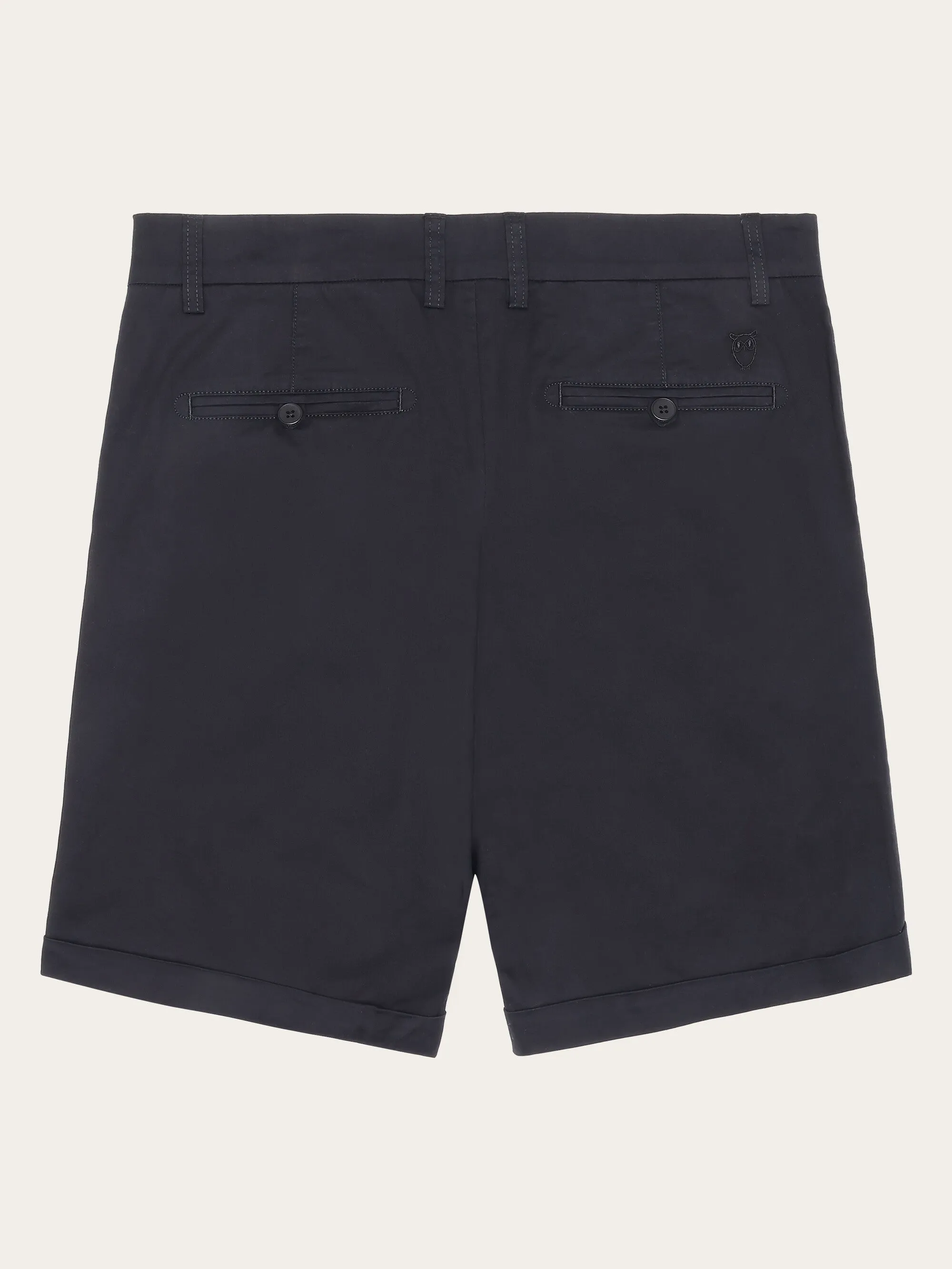 CHUCK regular chino poplin shorts - Black Jet