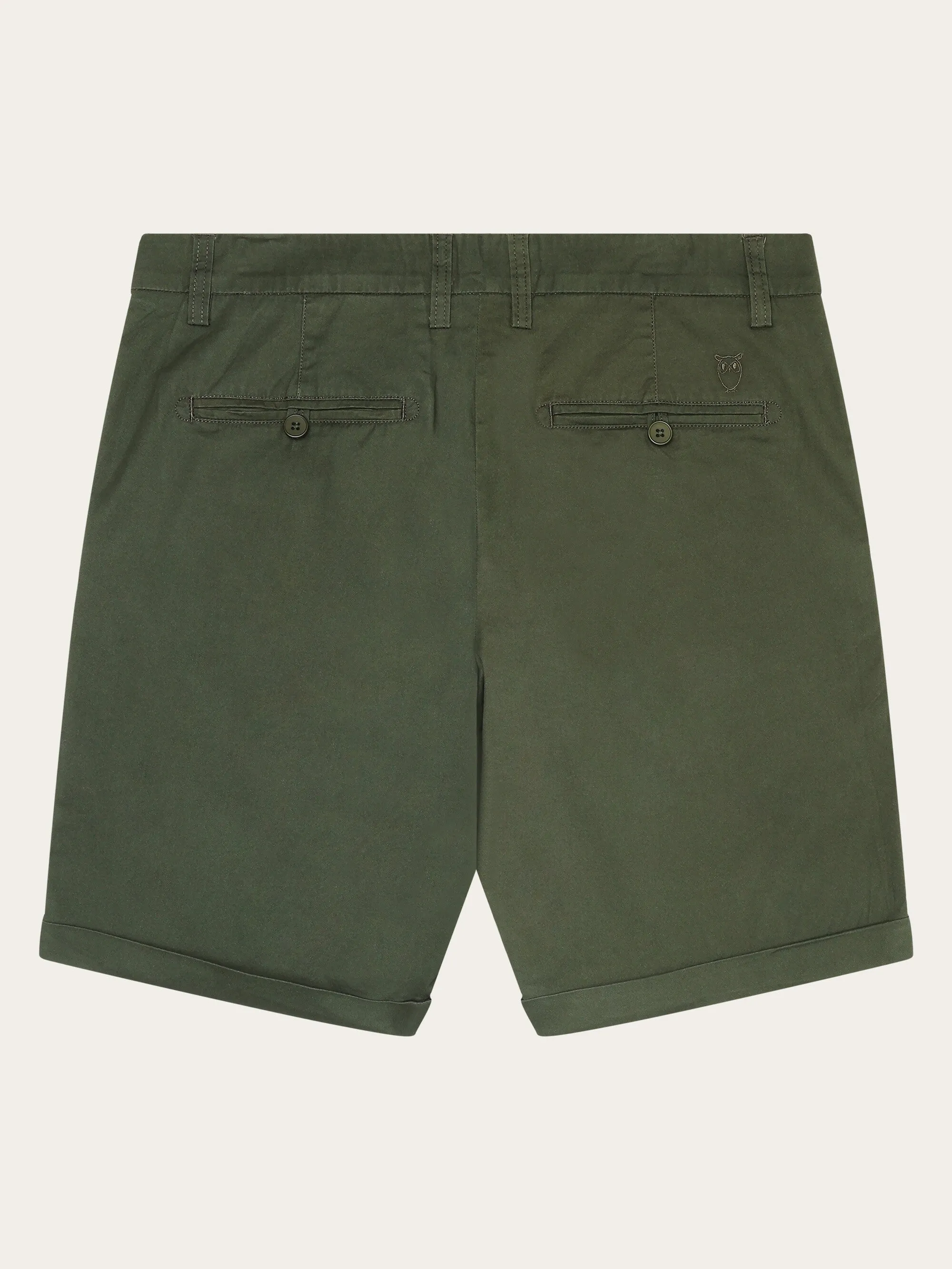 CHUCK regular chino poplin shorts - Forrest Night