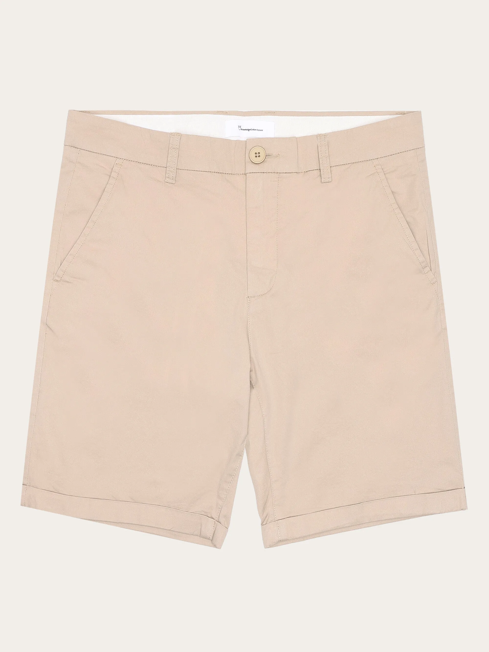 CHUCK regular chino poplin shorts - Light feather gray