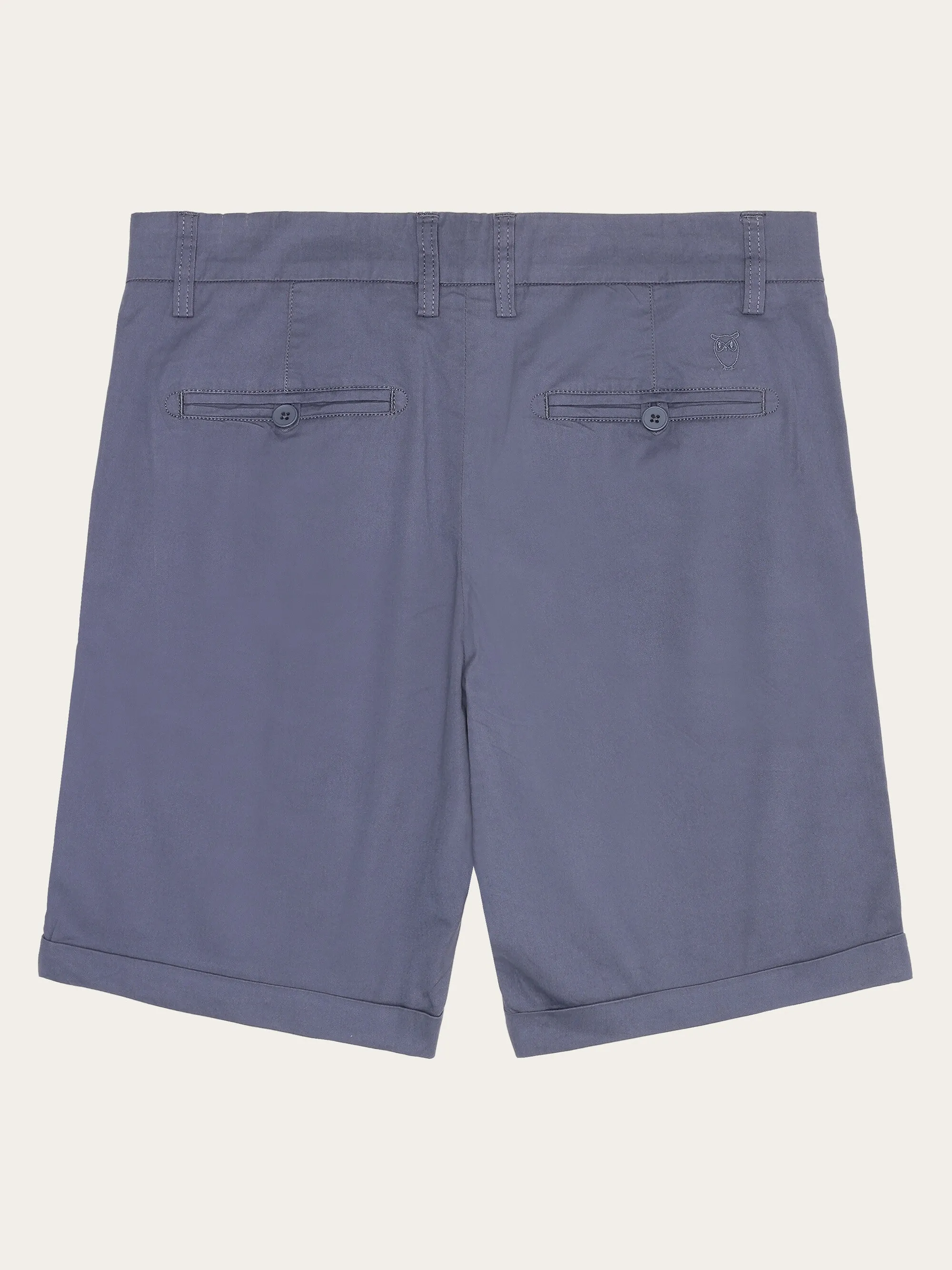 CHUCK regular chino poplin shorts - Vintage Indigo