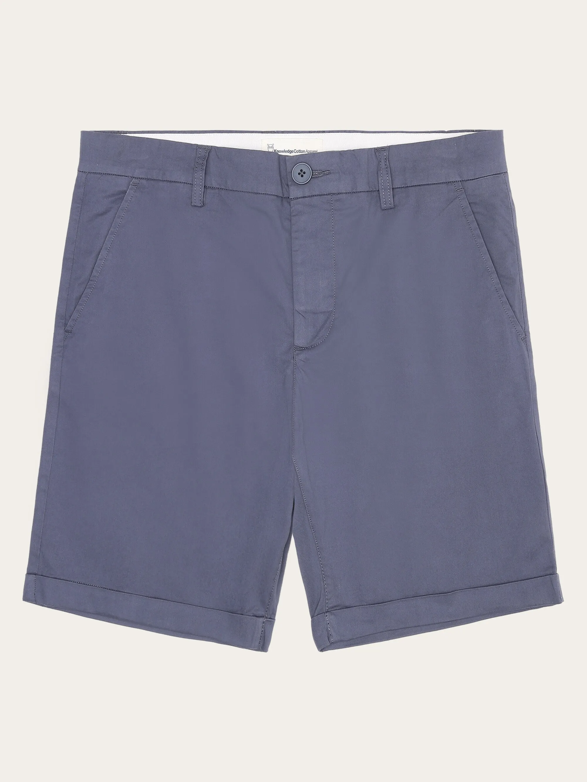 CHUCK regular chino poplin shorts - Vintage Indigo