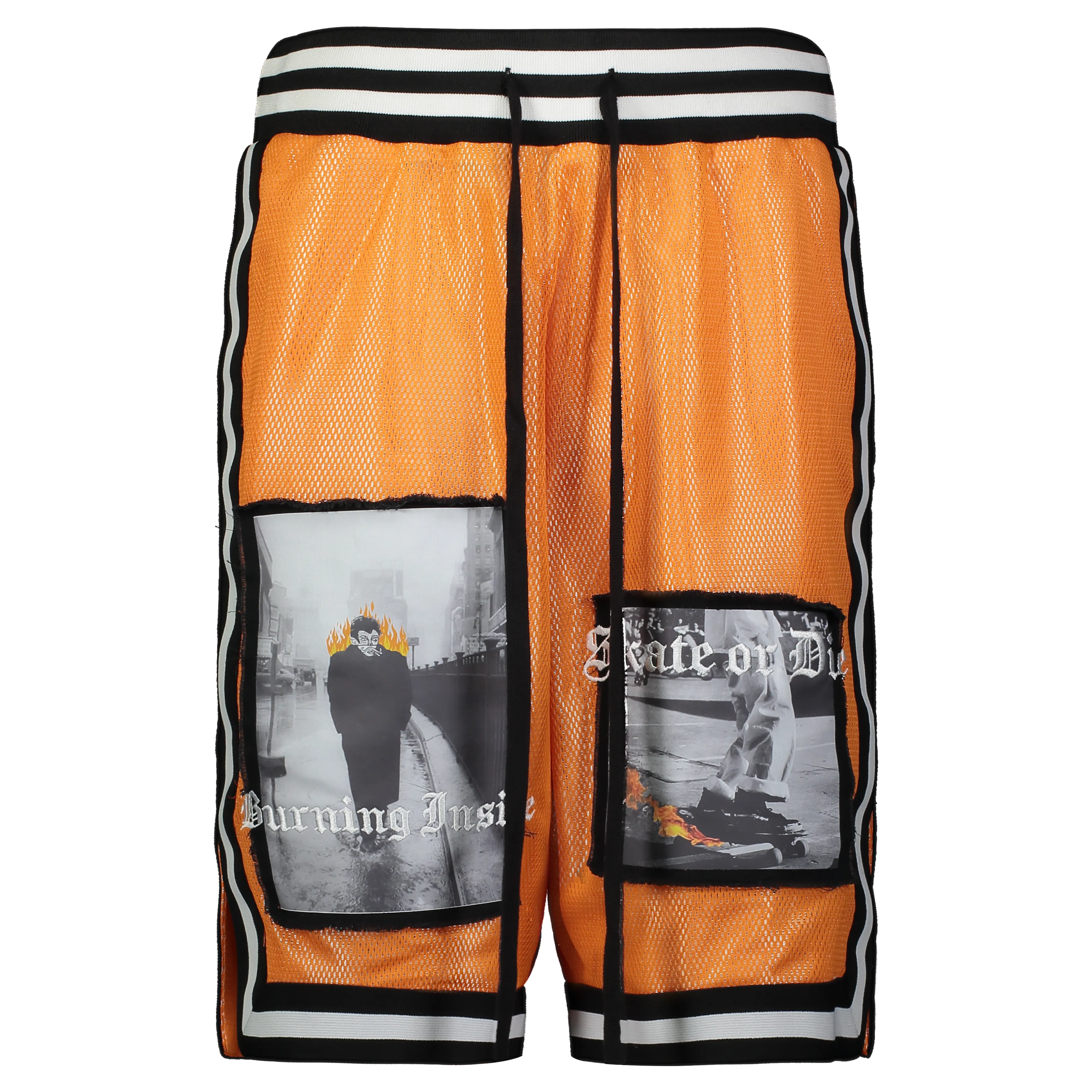 CITY ON FIRE BASKETBALL SHORT ORANGE