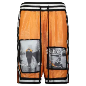 CITY ON FIRE BASKETBALL SHORT ORANGE