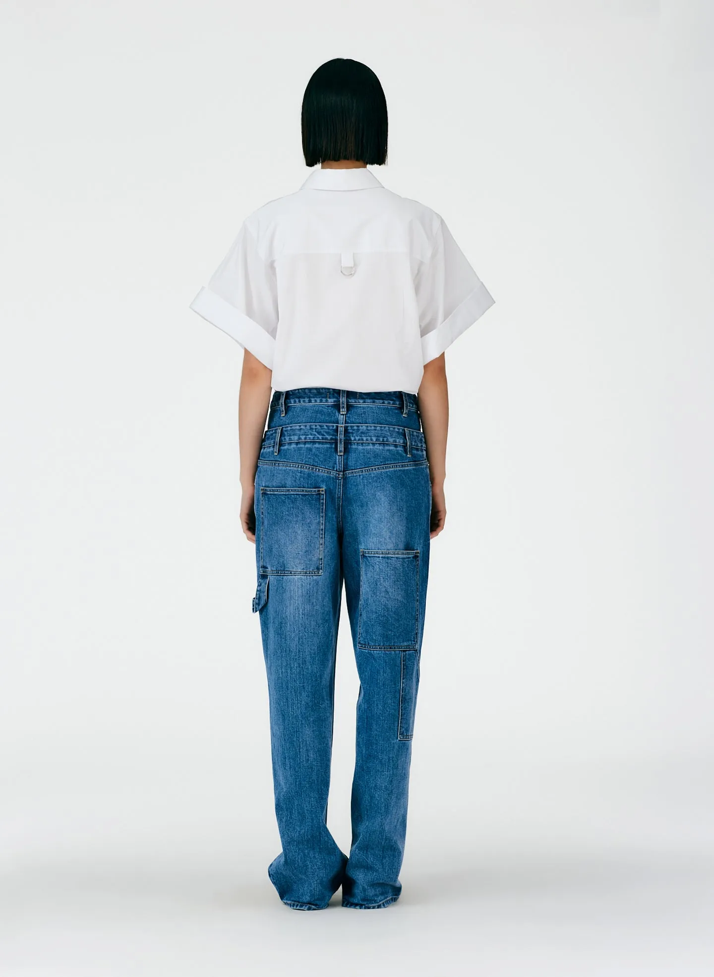 Classic Wash Double Waisted Sam Jean