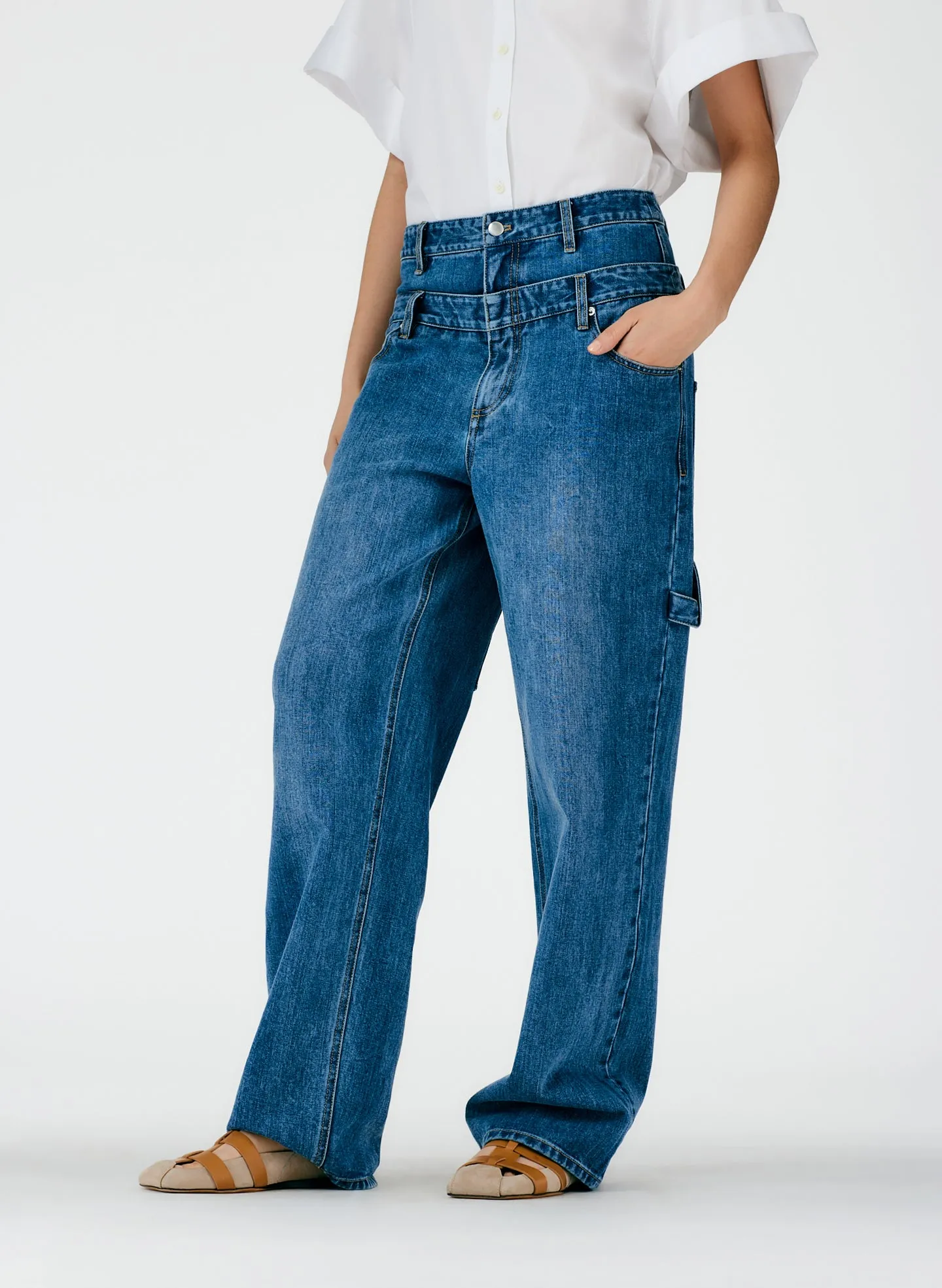 Classic Wash Double Waisted Sam Jean