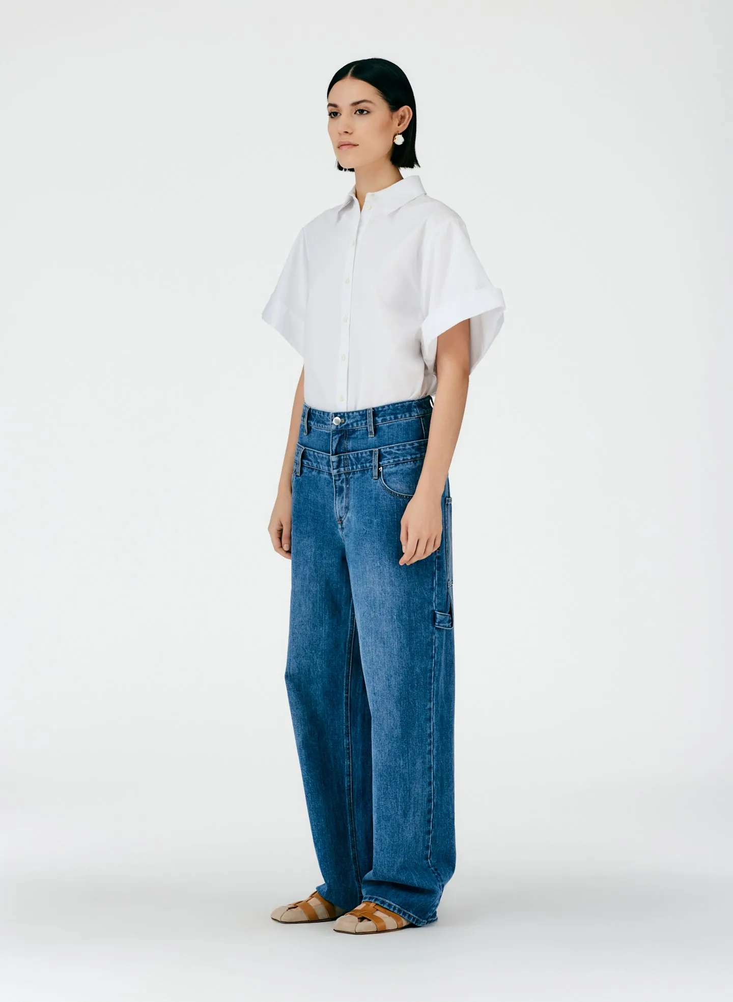 Classic Wash Double Waisted Sam Jean