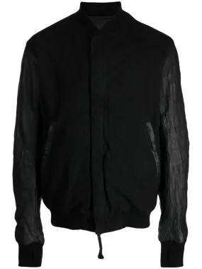 Collarless Zipped Lightweight Jacket