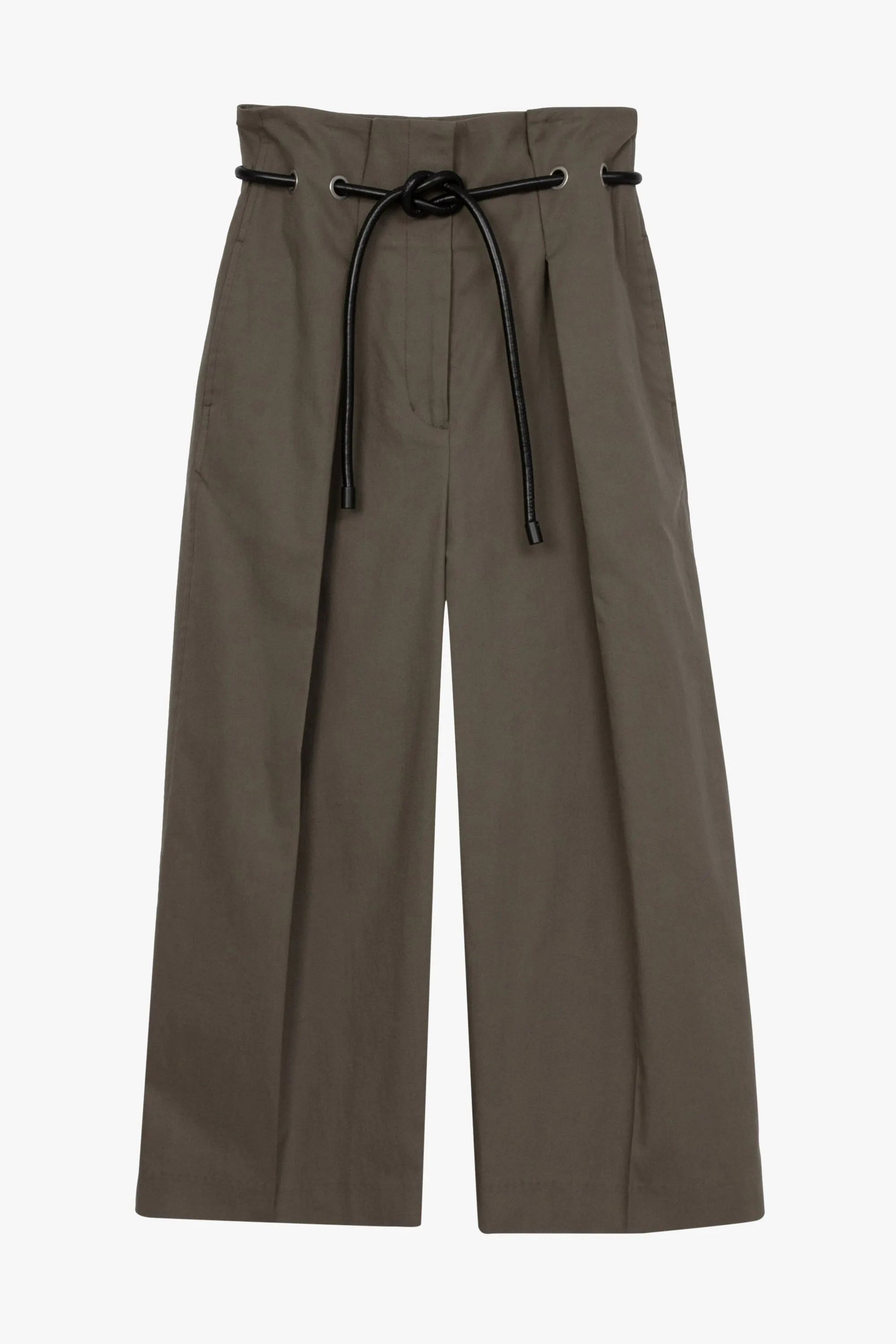 Cropped Wide Leg Origami Trousers