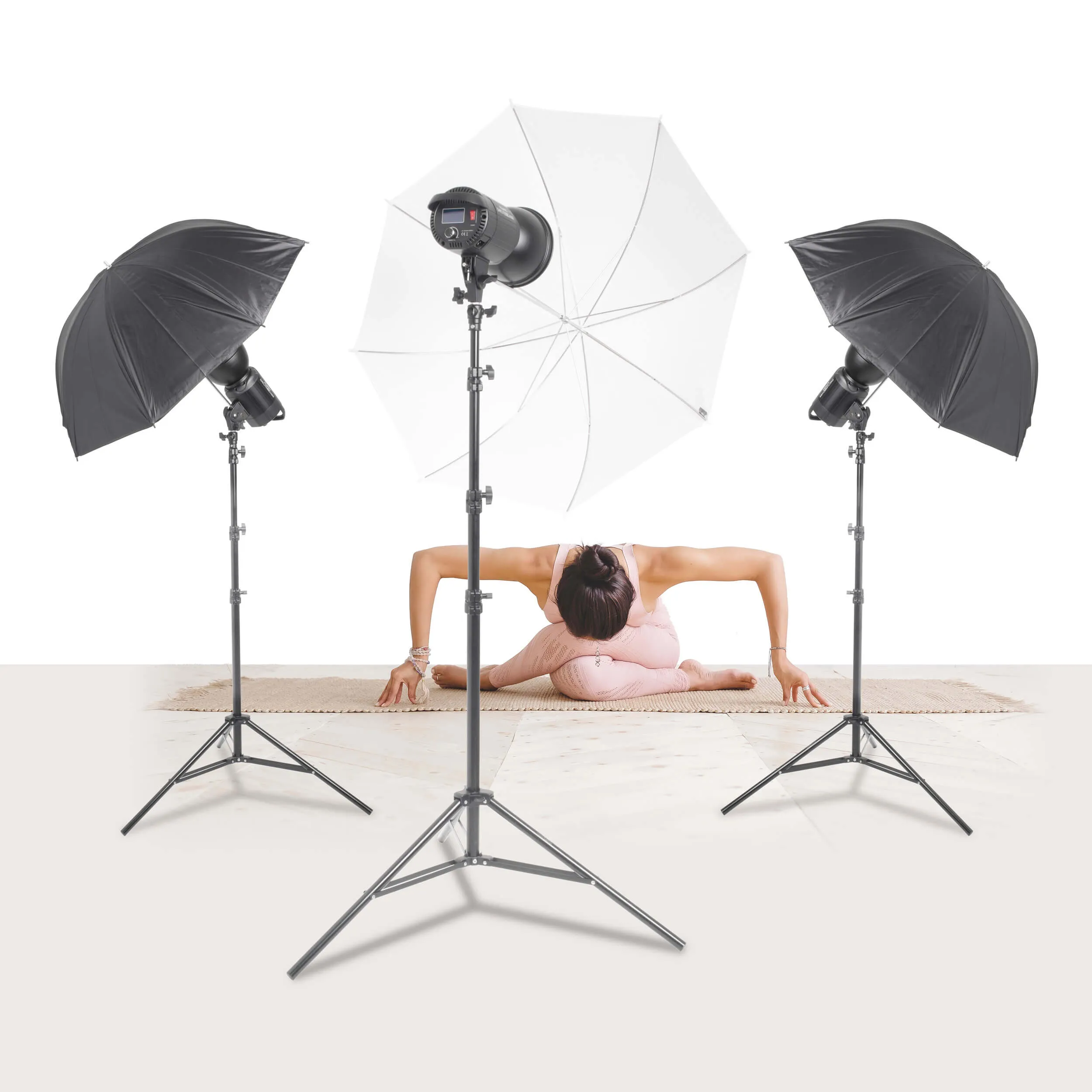 DAYLiTE60D Yoga Tutorial Three Head Lighting Kit